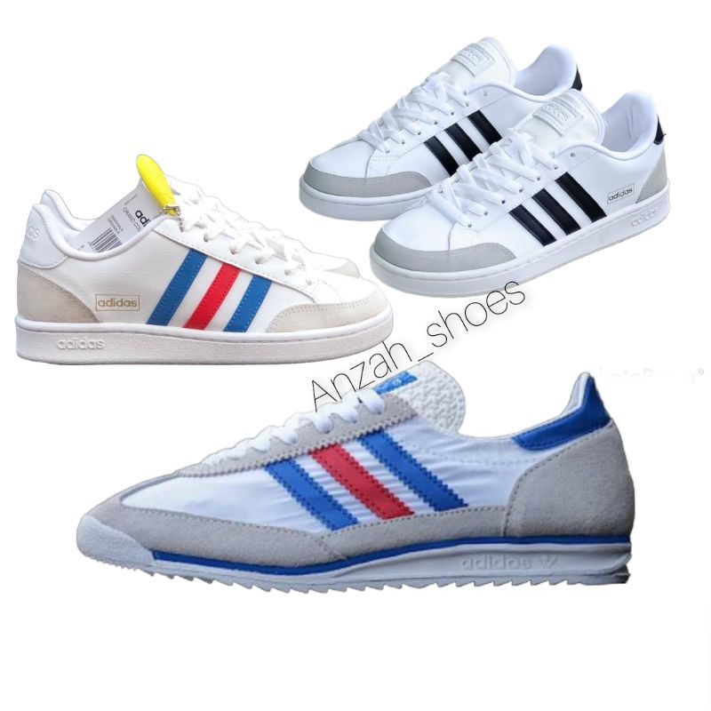 Sepatu Adidas sl72 black white premium quality UK.39-44