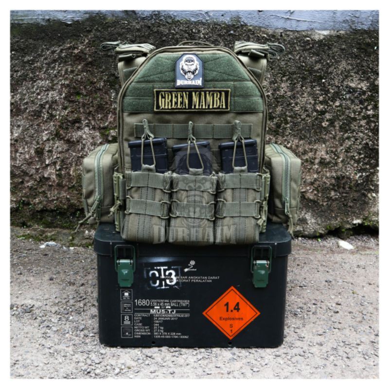 body vest green mamba original durhaim