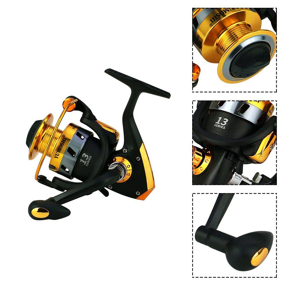 Suyo EK Set Joran Pancing Seri Rasio 5.5: 1 Dengan Reel + Backstop Switch