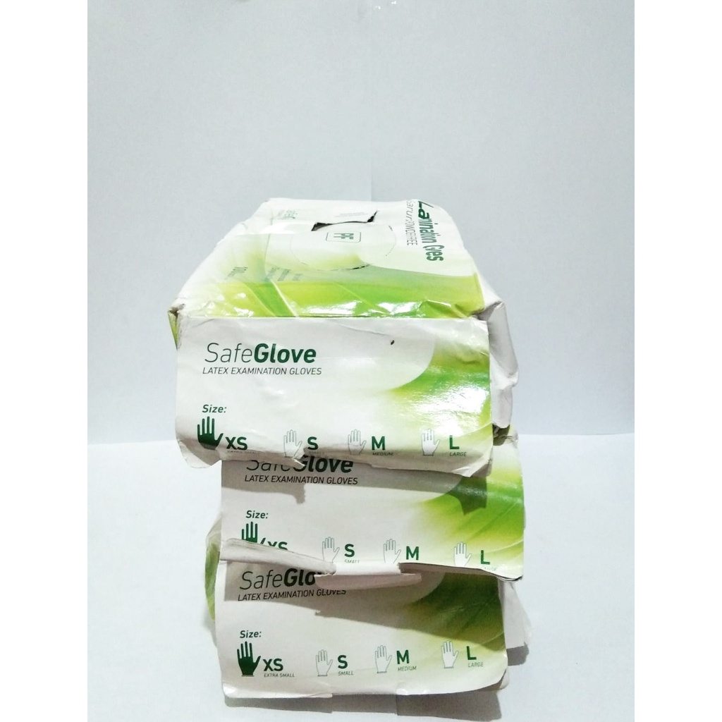 Sarung Tangan Safe Glove Latex NO POWDER / Safe Glove Latex NO POWDER / Sarung Tangan Karet