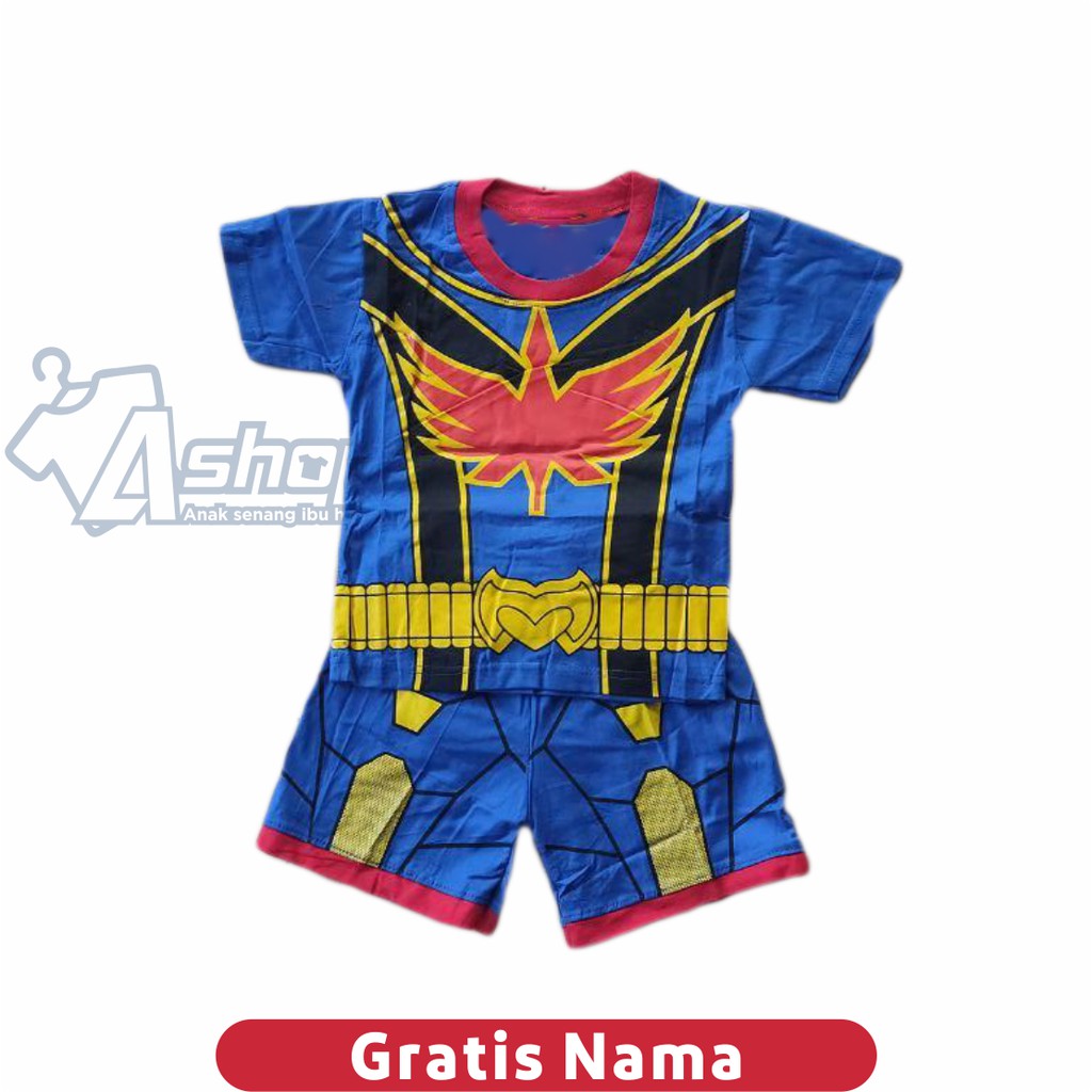 Baju Anak Setelan Power Rangger