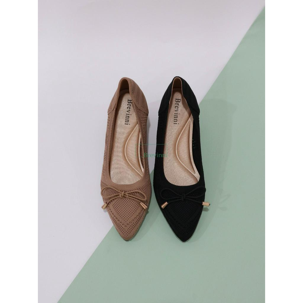 BREVINNI Zariza Block Heels || Sepatu Block Heels Wanita || heels tahu || tapak tahu ||