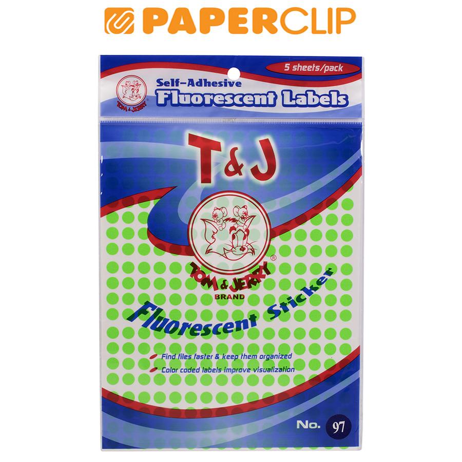 

LABEL TOM & JERRY NO. 97 GREEN