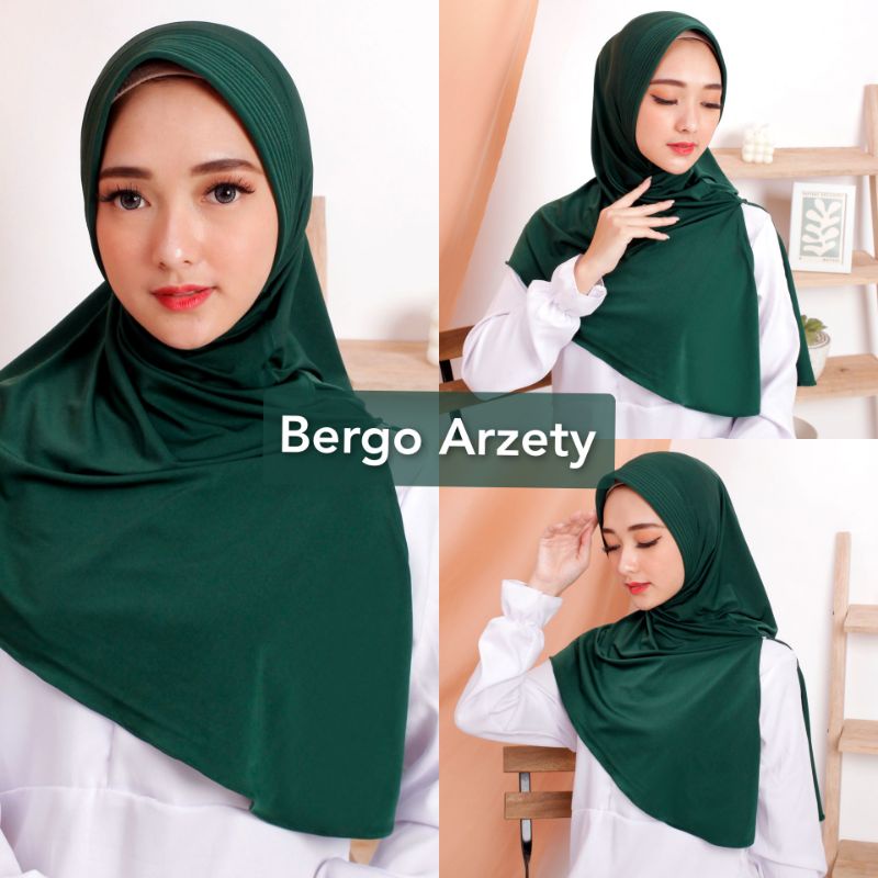 Bergo Arzety Jersey by Bnb Jilbab Pet Belah Samping