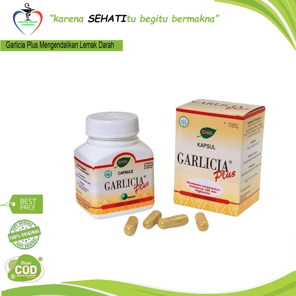 Garlicia Plus Jamu Iboe Isi 30 Kapsul Penurun Lemak Darah