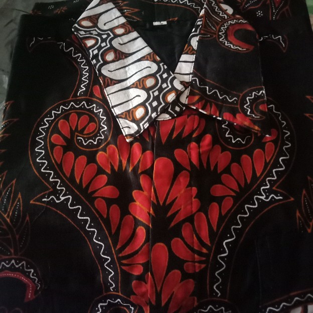 Nailo Batik Hrb026 Kenongo Kemeja Tosca Pendek Pekalongan Padi M L Xl Sogan Tulis Halus Kemeja Batik