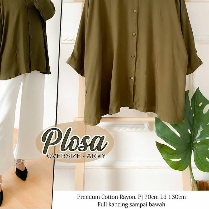 ◌ Flosa Blouse Rayon LD 130 XXL / Blouse Jumbo Adem Banget Katun Rayon Premium / Atasan Lengan Panja