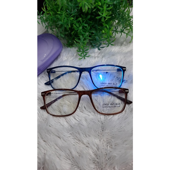 KACAMATA CEWEK/COWOK ANTIRADIASI TYPE BT412.IS/KACAMATA FASHION ANTI RADIASI/KACAMATA KOTAK/KACAMATA