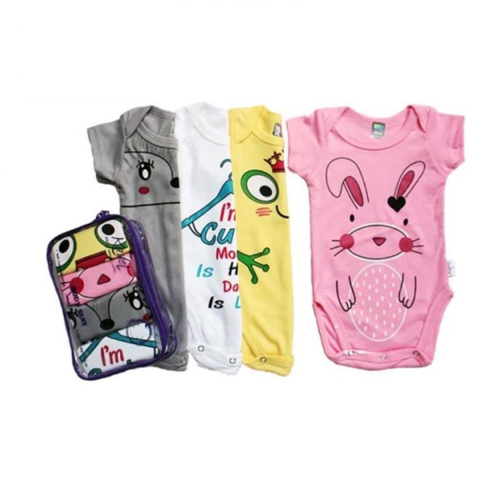 Bodysuit Kazel Girls Rabbit Edition Jumper Bayi Isi 4 Pcs