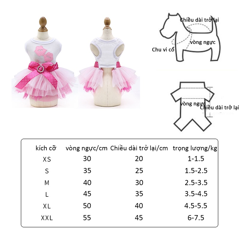 Pakaian Anjing / Kucing Model Rok Untuk Musim Semi / Panas