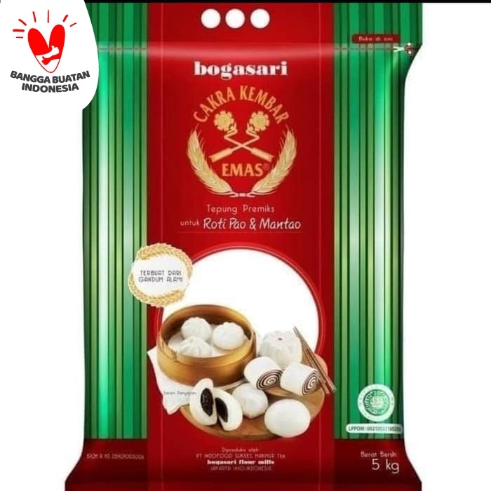 

b011tee Tepung Terigu Cakra Kembar Emas Untuk Roti Dan Pao Da01D100