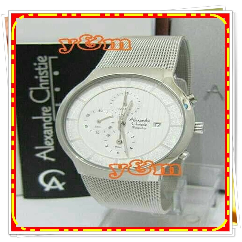 ALEXANDRE CHRISTIE AC 6245 CRONO PRIA SILVER WHITE ORI