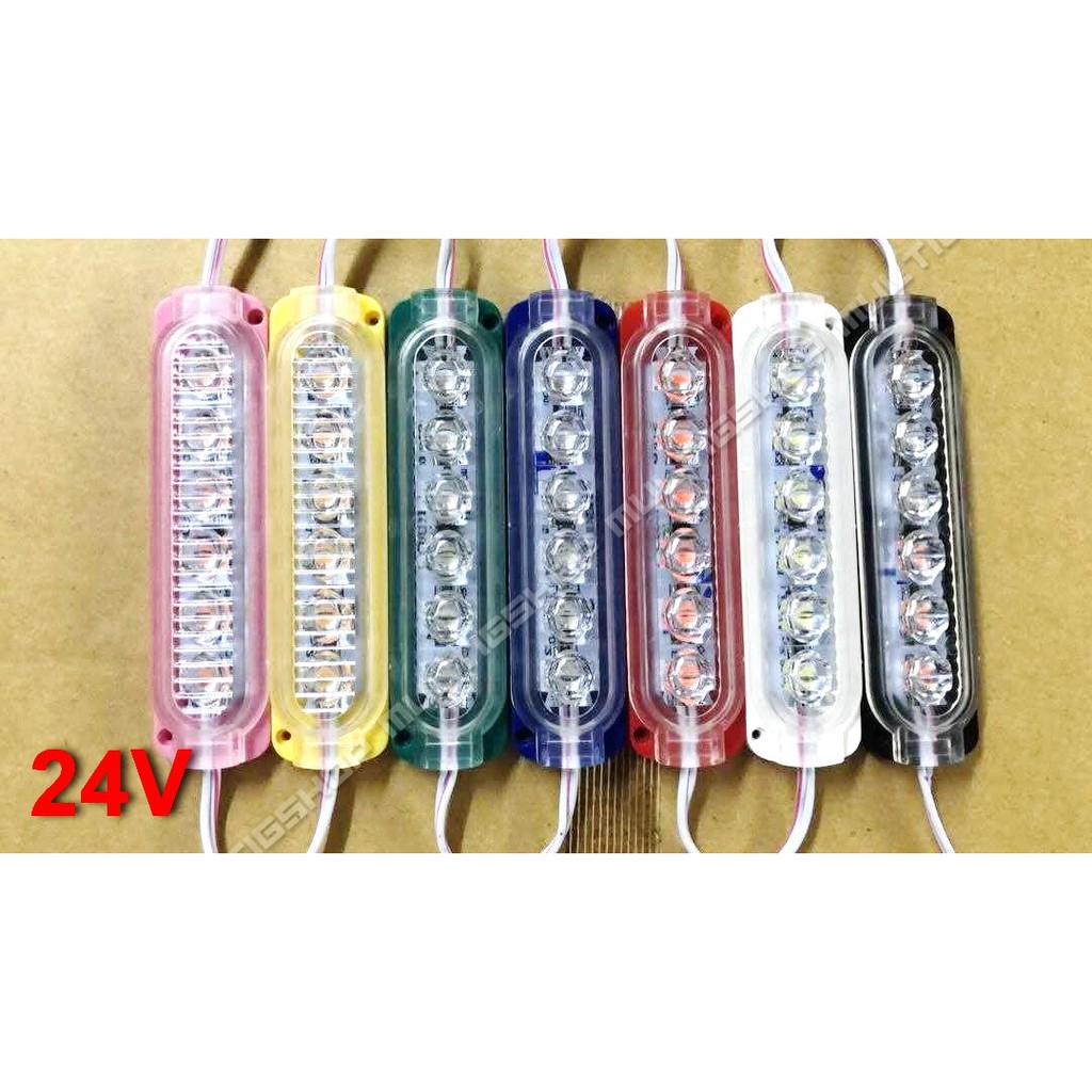 100Pcs Modul 2835 6 Mata LED 10425 24V - Putih