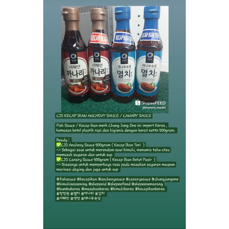 Cjo Kecap Ikan Anchovy Sauce Canary Sauce Shopee Indonesia