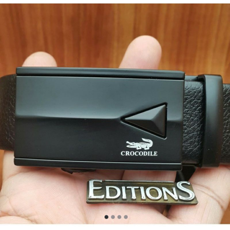 SABUK GESPER IKAT PINGGANG PRIA KULIT CROCODILE ED AAA77