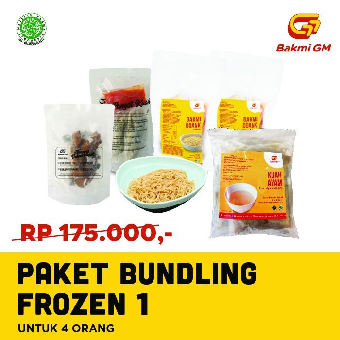 

Bakmi Gm - Bundling Frozen 1 (2 Bakmi + Topping + Pangsit Kuah + Kuah) 099