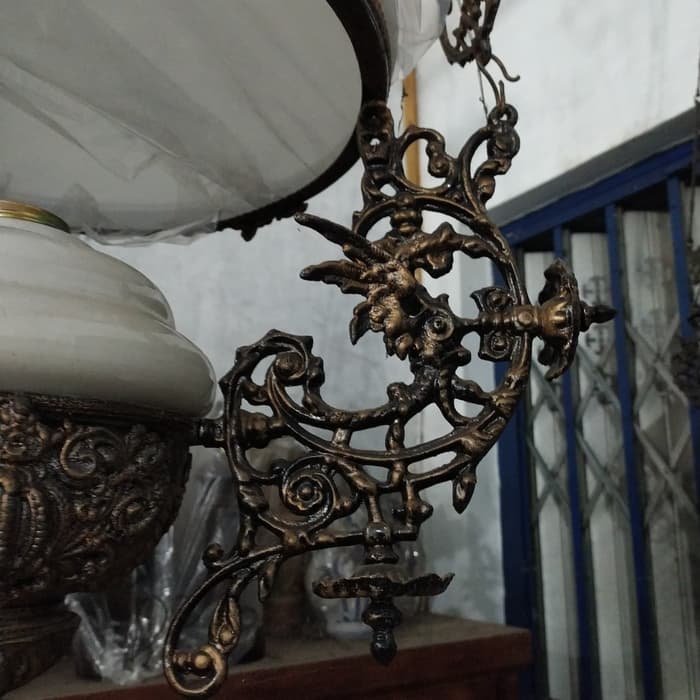 lampu kerek antik repro kuno Jawa betawi R 40 motif naga terbang