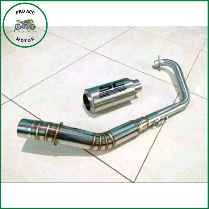 TERLARIS Knalpot Racing MX Vixion CBR150 CB150R GSXR Sonic Satria R15 Xabre SC PROJECT
