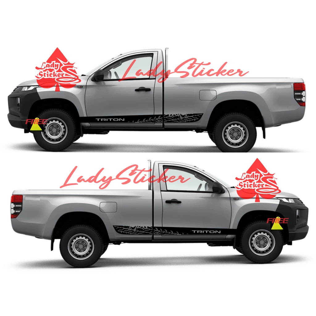 CUTTING STICKER STIKER MOBIL MITSUBISHI TRITON SINGLE CABIN STICKER LIST MOBIL TRITON SINGLE CABIN S