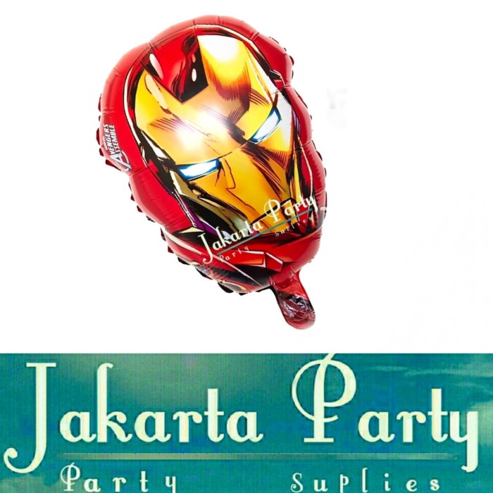 Balon Kepala Iron man / Balon Iron man / Balon Foil Ironman