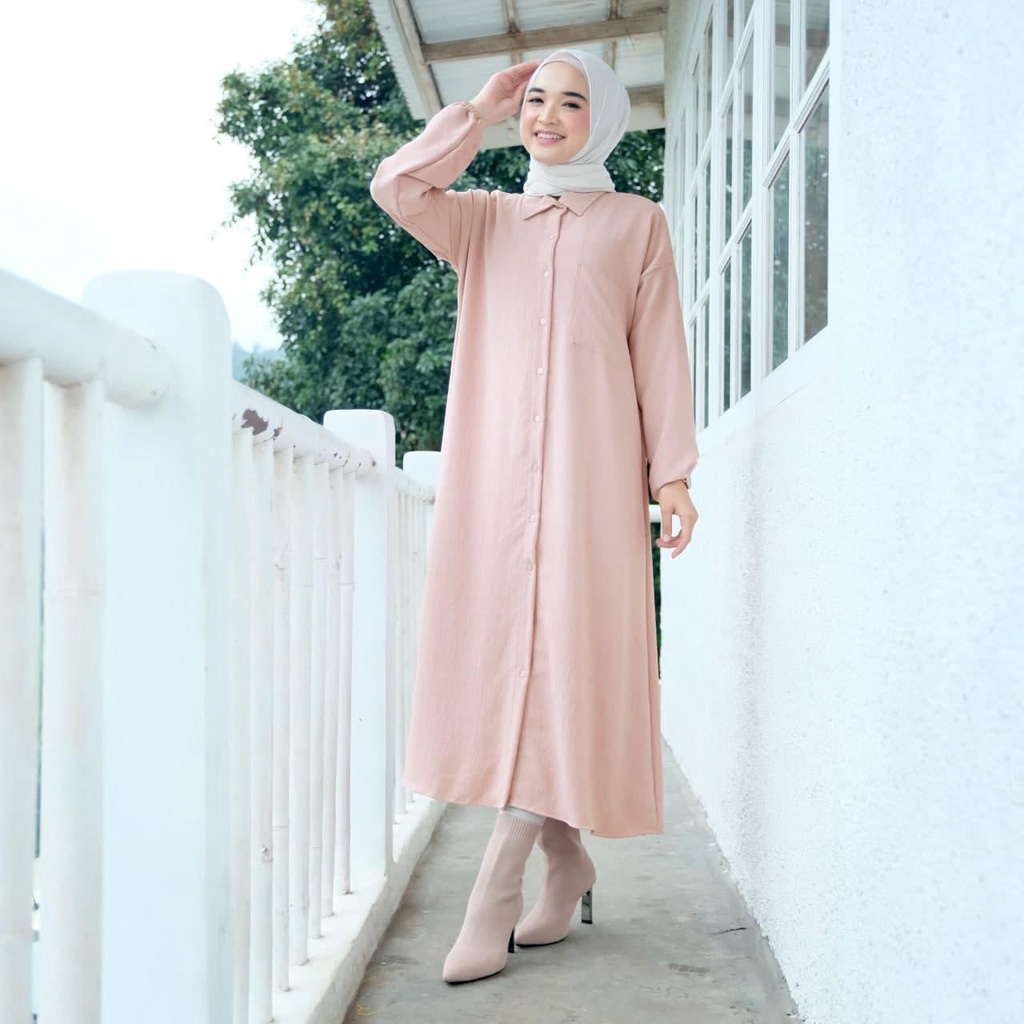 MASTY MIDI DRESS / LONG TUNIK / ATASAN WANITA / BUSUI FRIENDLY