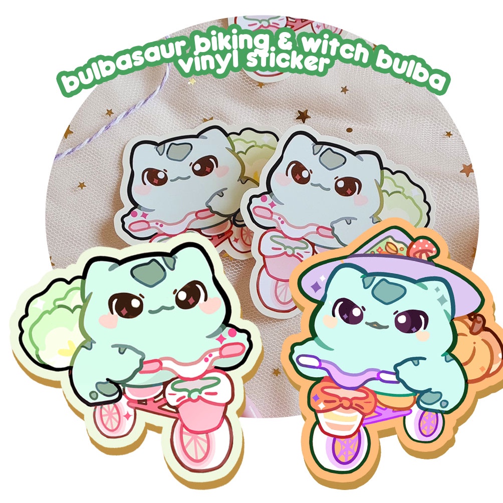 

Jumbo Bulbasaur Bike Stiker Bulbasaur Pokemon Lucu, Sticker Deco Scrapbooking, Stiker Journal Dekorasi Hias Bujo, Bulbasaur Bike Sticker