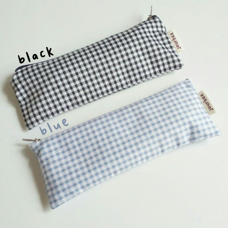 

gingham pencil case