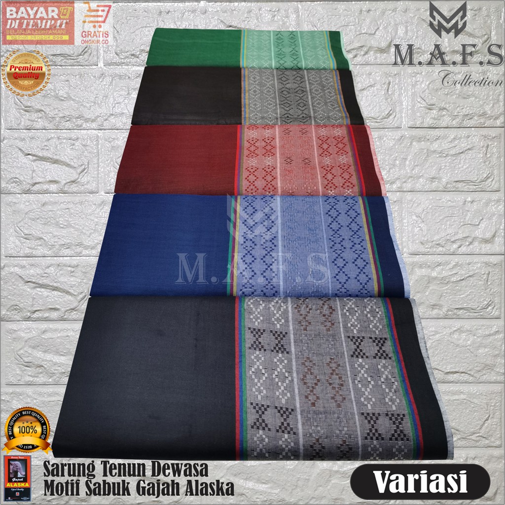 Sarung Tenun Dewasa Gajah Alaska Motif Doby Sabuk Murah Berkualitas