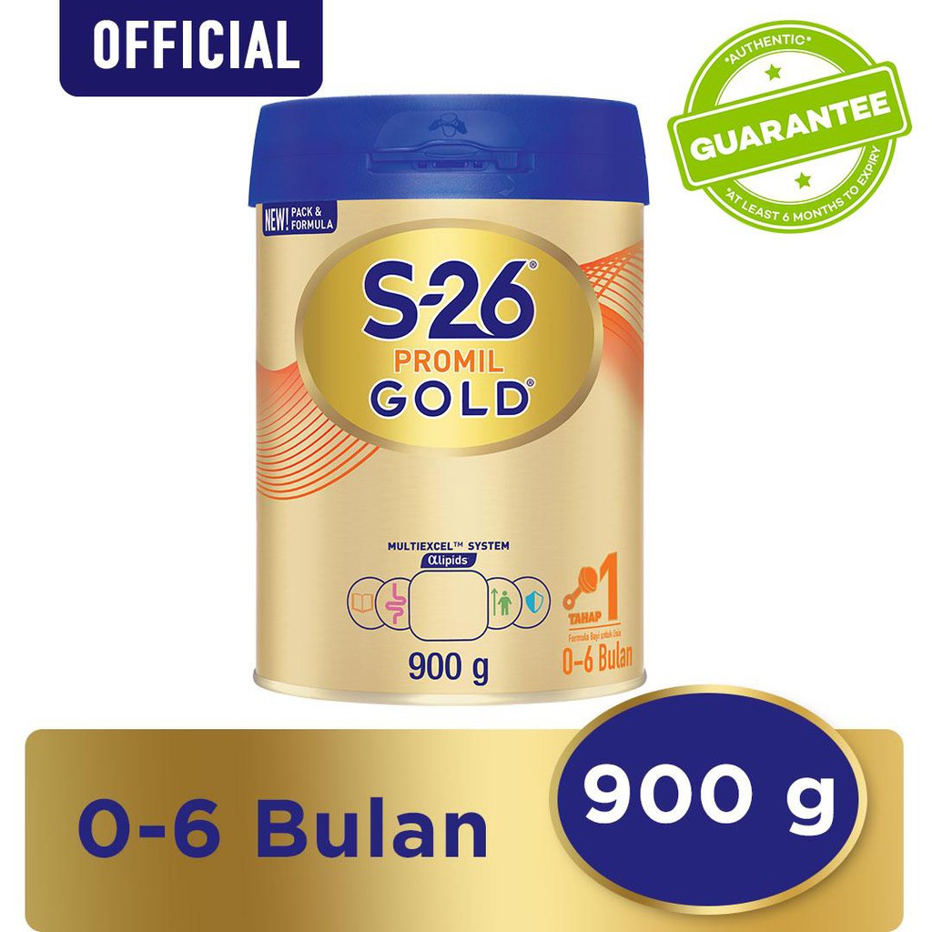 S26 Promil Gold Tahap 1 Susu Formula - 900 gr