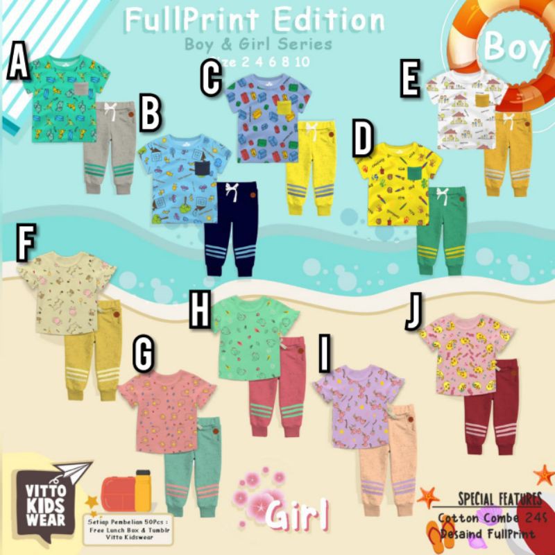 SETELAN FULL PRINT VITTO KIDSWEAR