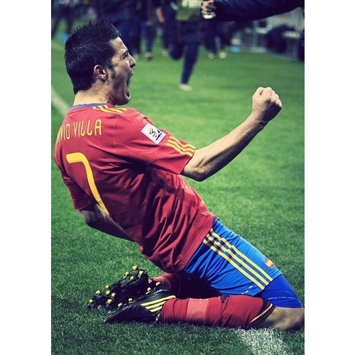 POSTER HIASAN DINDING DAVID VILLA POSTER DINDING AESTHETIC FOOTBALL