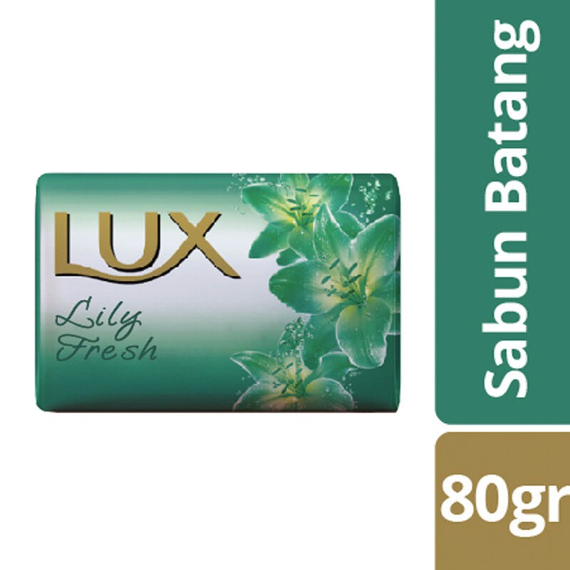 LUX SABUN BATANG LILY FRESH 80GR HIJAU