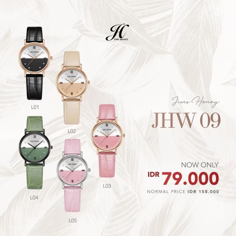 JIMS HONEY JHW 09 JAM TANGAN WANITA ANTI AIR (FREE EXCLUSIVE BOX)