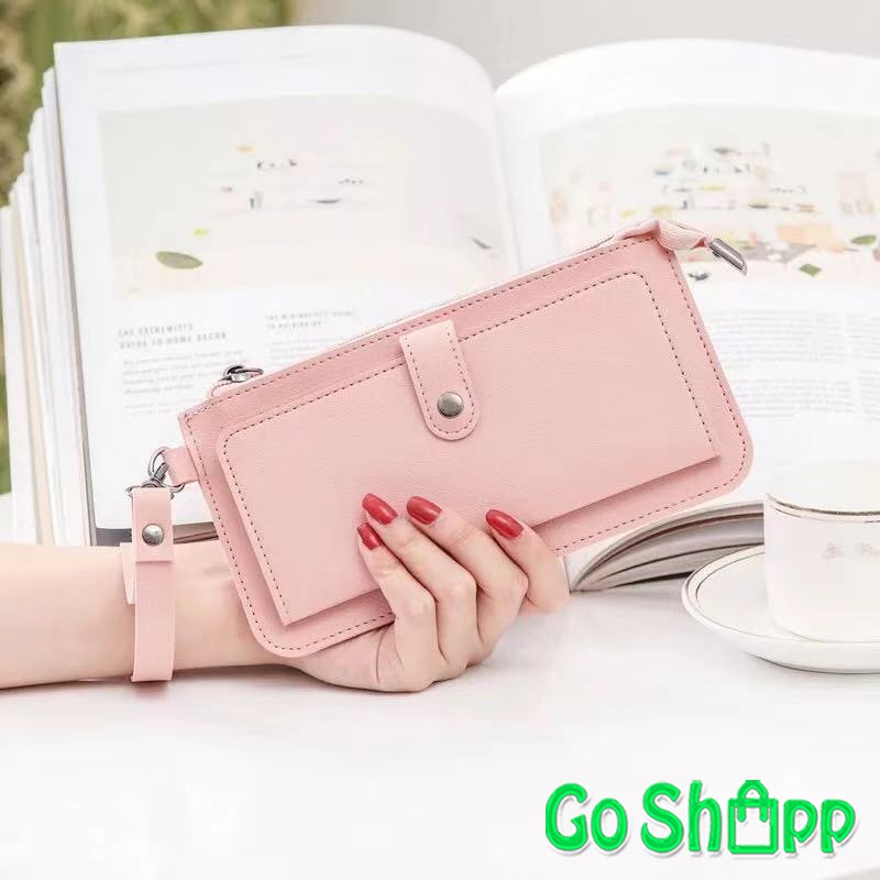 Dompet Panjang Wanita Import Kulit PU High Quality - Dompet Wanita Fashion Korea Import [PJ04]