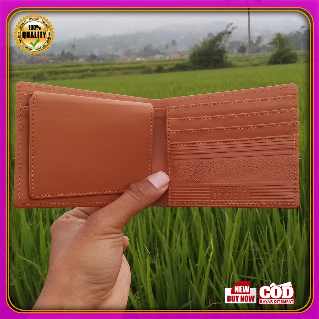 TERLARIS DOMPET COWOK TERBARU BRANDED PREMIUM synthetic Leather Men 's