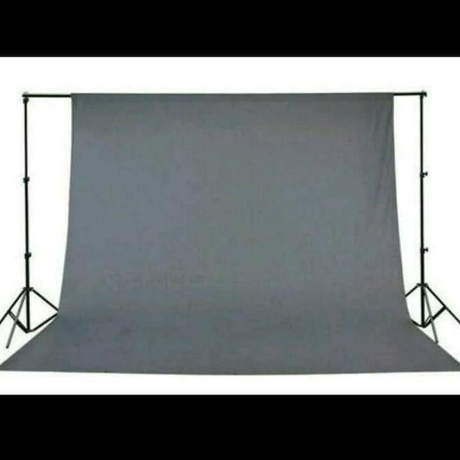 Background Polos Non Woven 3x6 Abu-Abu