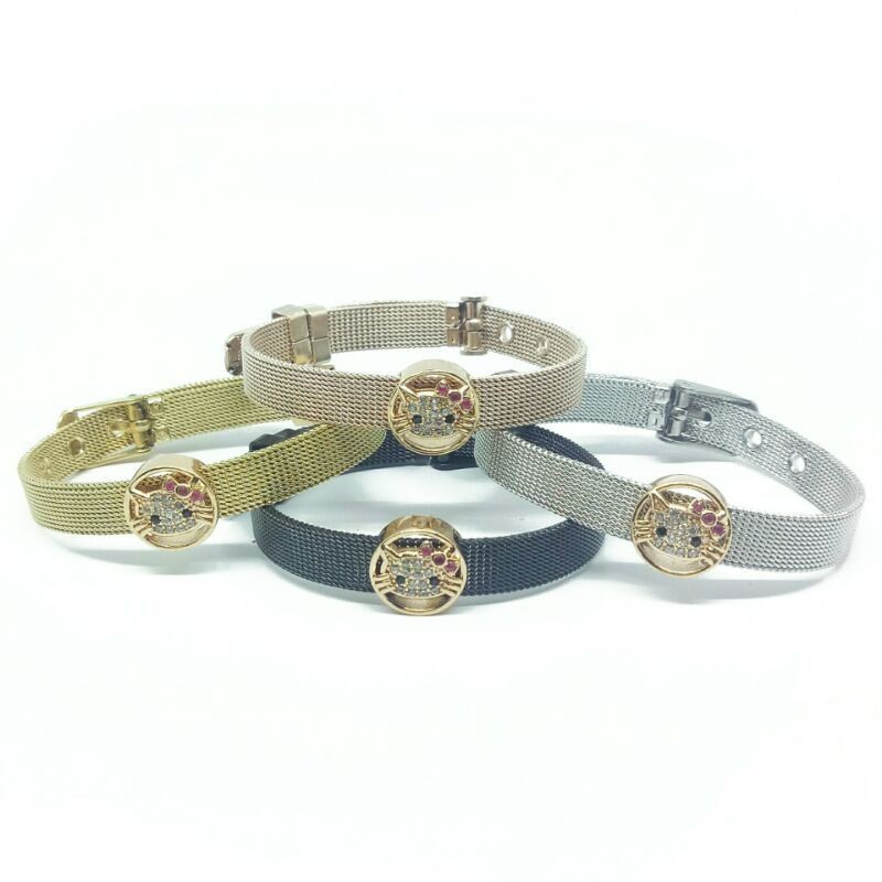 Gelang Titanium Liontin Hello Kitty