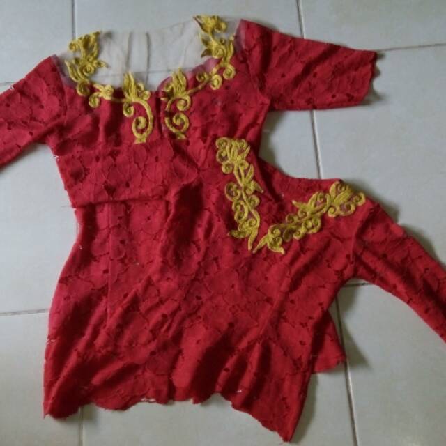 Kebaya copel ibu dan anak modifikasi tile stik