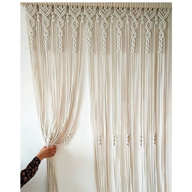 macrame curtain/ tirai pintu/ gorden/ tirai macrame