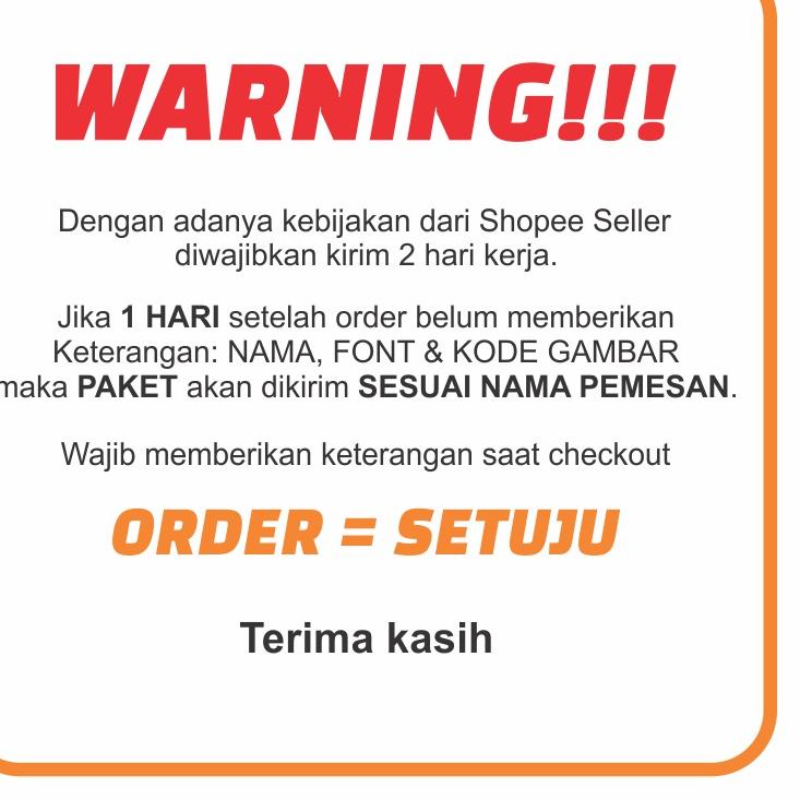 

#Sale➶ Stiker nama bahan vinyl waterproof (Sticker Label) 2cm 67 ➶