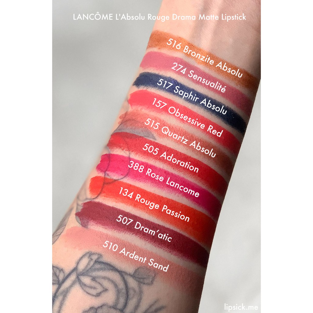 lancome drama matte lipstick