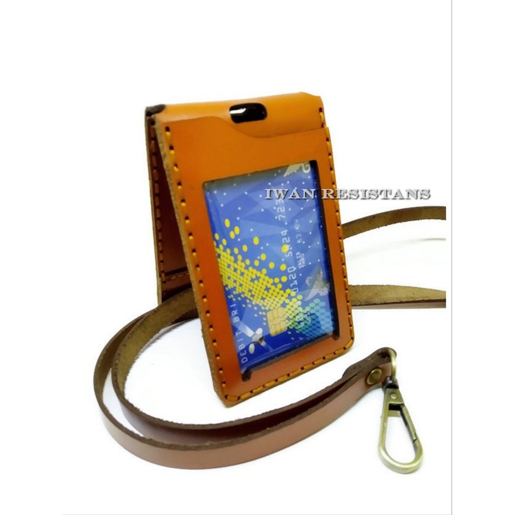 

ID Card Holder Kulit Asli ,Name Tag holder Kulit Asli