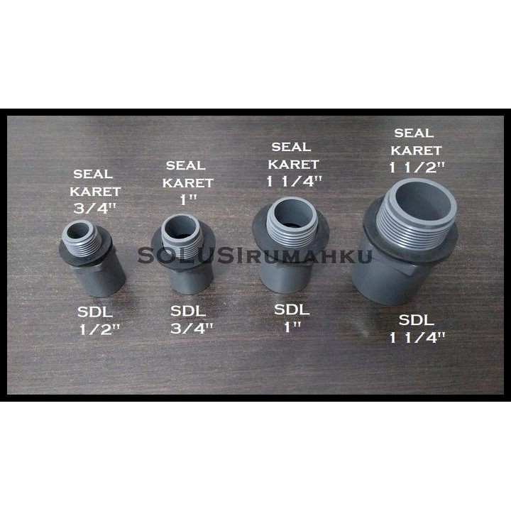 TERLARIS SEAL KARET 3/4 INCH U/ MUR SANYO KUNINGAN POMPA AIR 125 /SEMI JET PUMP