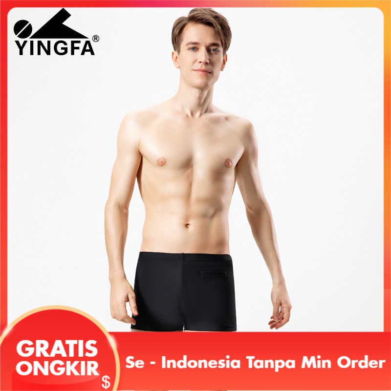 Yingfa Celana Renang Pria Boxer Renang Trunks dengan Tas Ukuran Besar Cepat