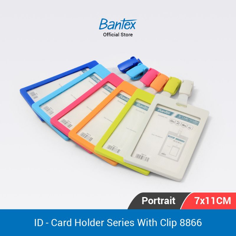 

BANTEX ID CARD PORTRAIT + CLIP WHITE 8866