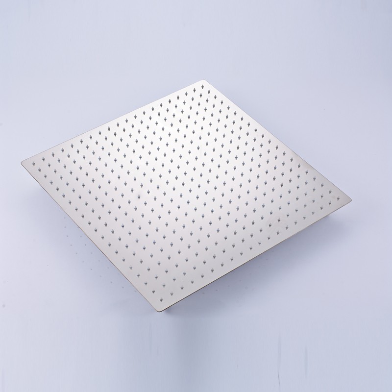 Bisa COD Kepala Shower Mandi Rainfall Stainless Steel Square 8 Inch - Hitam