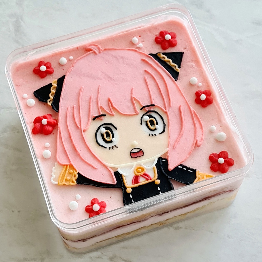 

Korean dessert box / cake box karakter custom