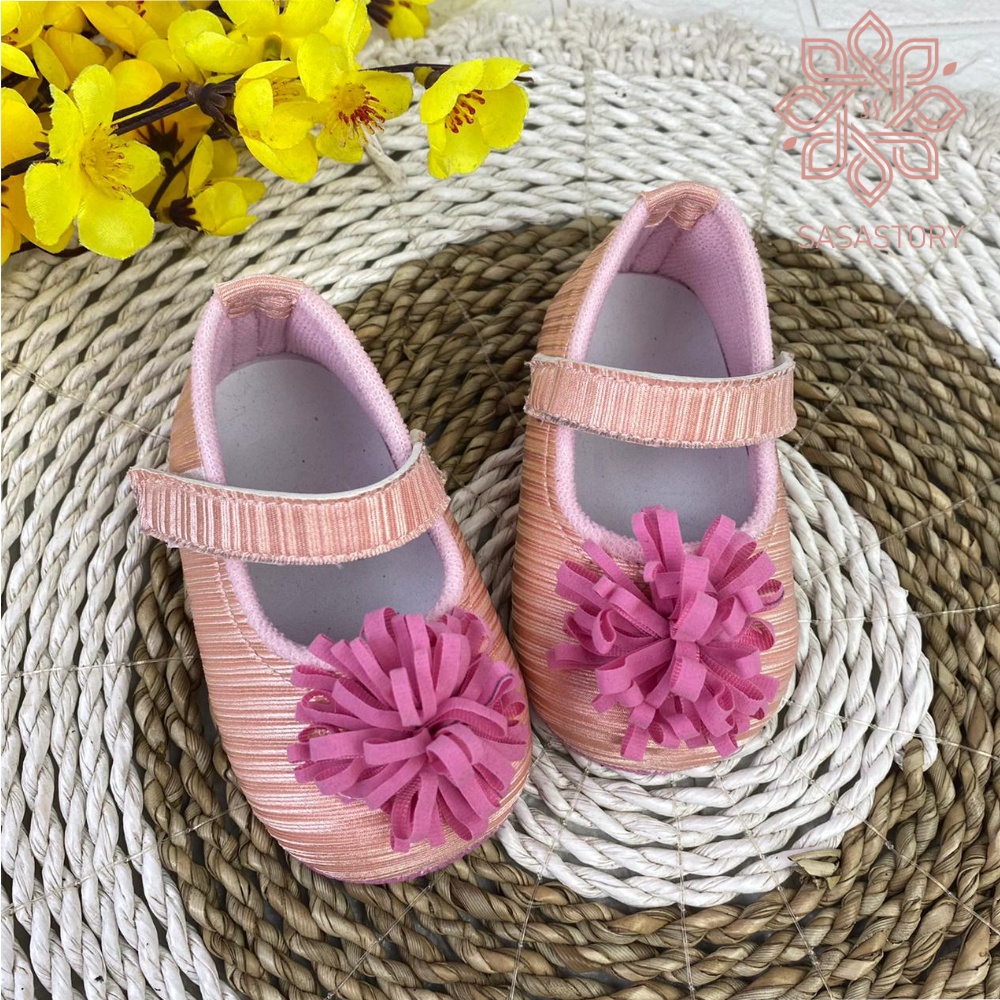 SEPATU ANAK BABY BAYI PEREMPUAN BUNGA MEKAR ALBANY 0-12 BULAN LP03