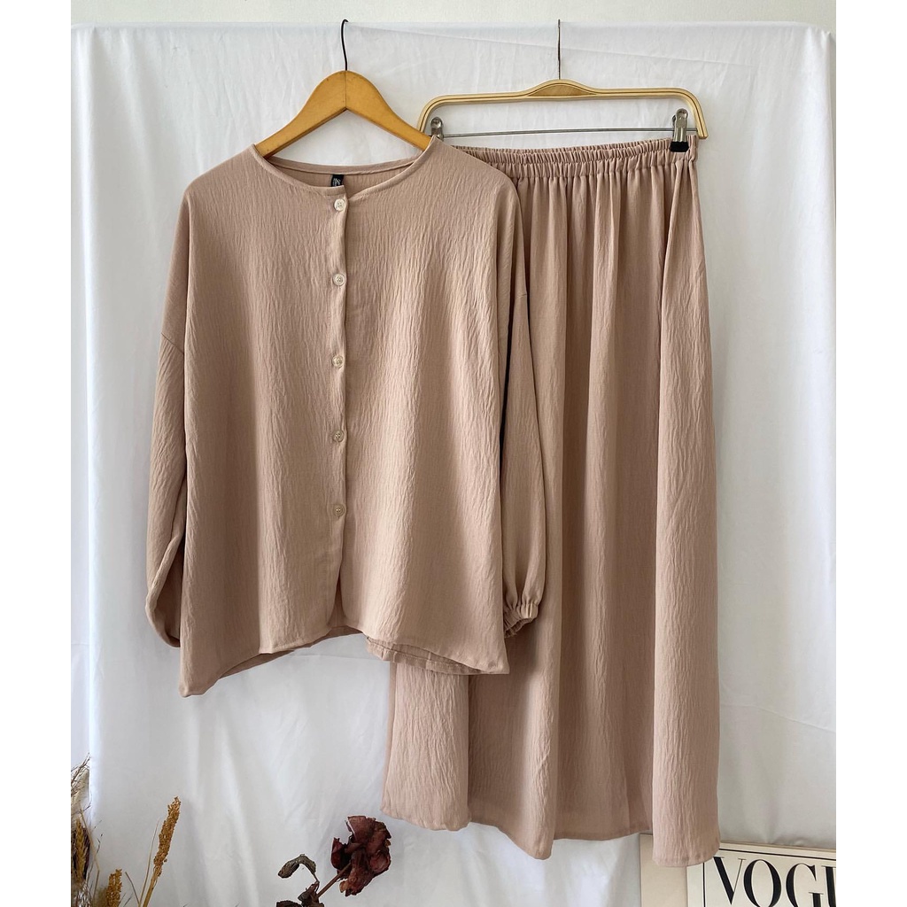 ZOYYA ONESET - KOREAN STYLE - PAKAIAN WANITA - ROK + ATASAN - SETELAN WANITA