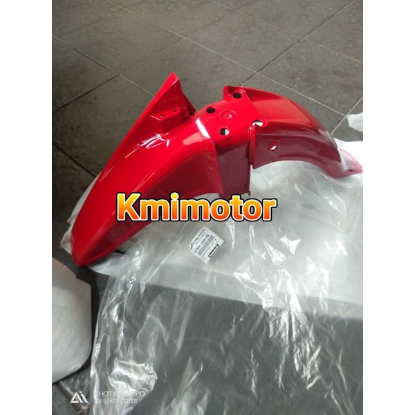 spakbor depan Kaze r merah original kawasaki